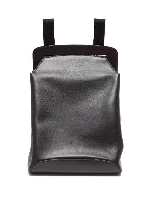 Matchesfashion.com The Row - Moulded Leather Backpack - Womens - Black