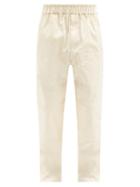 Matchesfashion.com Jil Sander - Panelled Cotton-gabardine Trousers - Mens - Cream