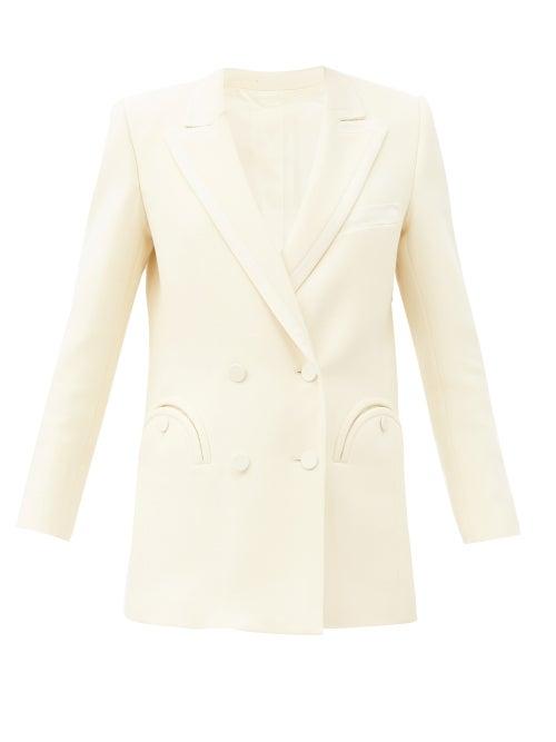 Matchesfashion.com Blaz Milano - Resolute Double-breasted Wool-twill Suit Jacket - Womens - Cream