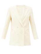 Matchesfashion.com Blaz Milano - Resolute Double-breasted Wool-twill Suit Jacket - Womens - Cream