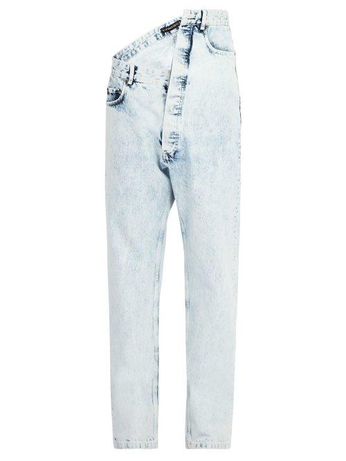 Matchesfashion.com Y/project - High Rise Asymmetric Jeans - Mens - Blue