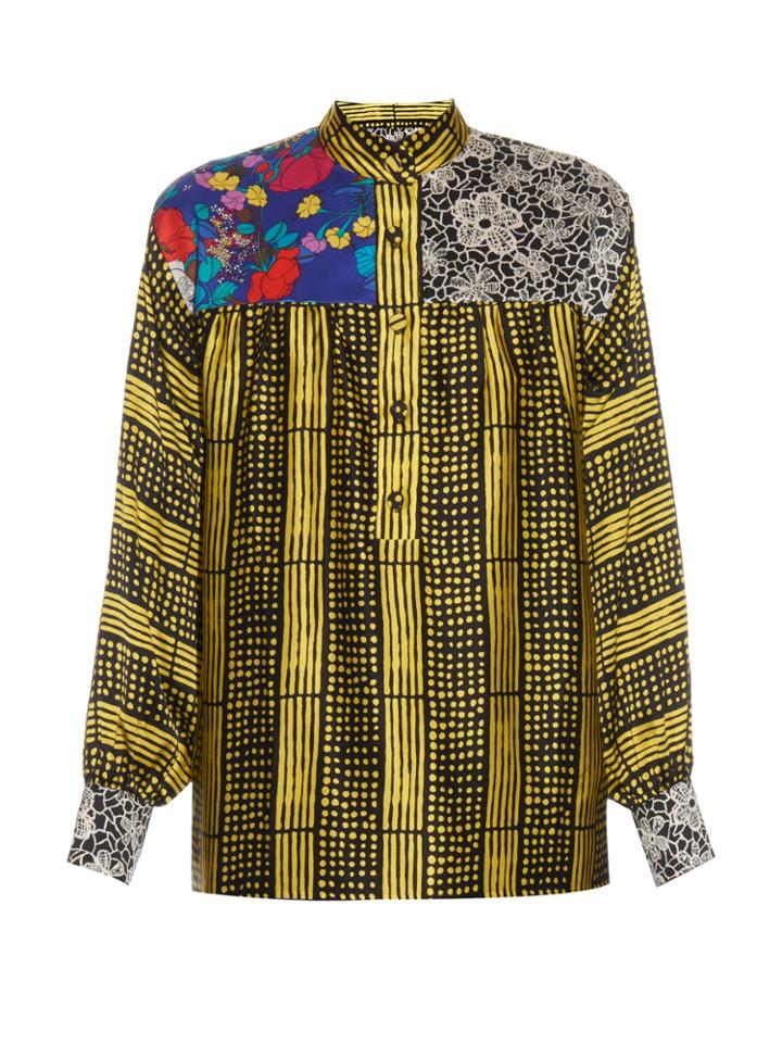 Duro Olowu Harlem Deco-print Silk Top