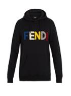 Fendi Logo-appliqu Wool Hooded Sweatshirt