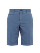 Matchesfashion.com Altea - Cotton Blend Twill Shorts - Mens - Blue