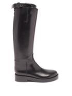 Ann Demeulemeester - Leather Riding Knee Boots - Womens - Black