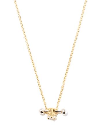 Matchesfashion.com Delfina Delettrez - Two In One Diamond & 18kt Gold Pendant Necklace - Womens - Yellow Gold
