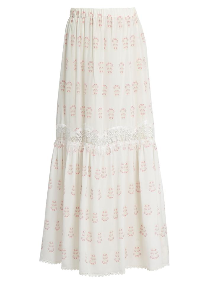 Athena Procopiou Summer Morning Silk Skirt
