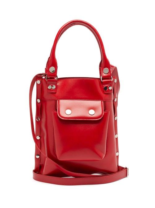 Matchesfashion.com Junya Watanabe - Studded Faux-leather Cross-body Bag - Womens - Red