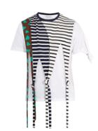 Matchesfashion.com Jw Anderson - Draped Knot Detail Cotton Jersey T Shirt - Mens - Multi