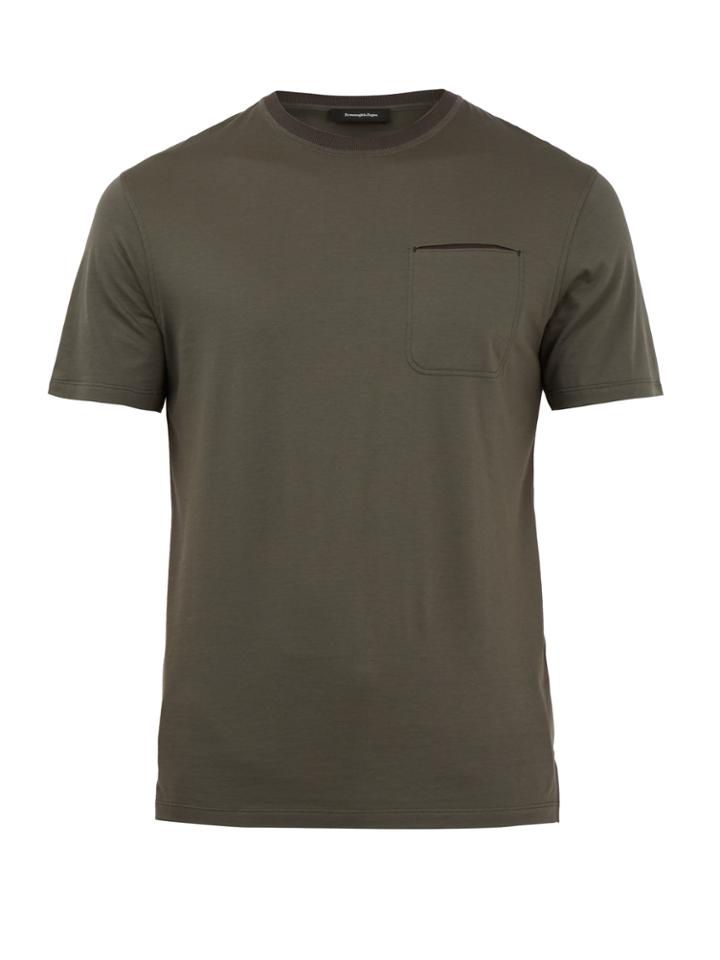 Zegna Sartorial Crew-neck Cotton T-shirt