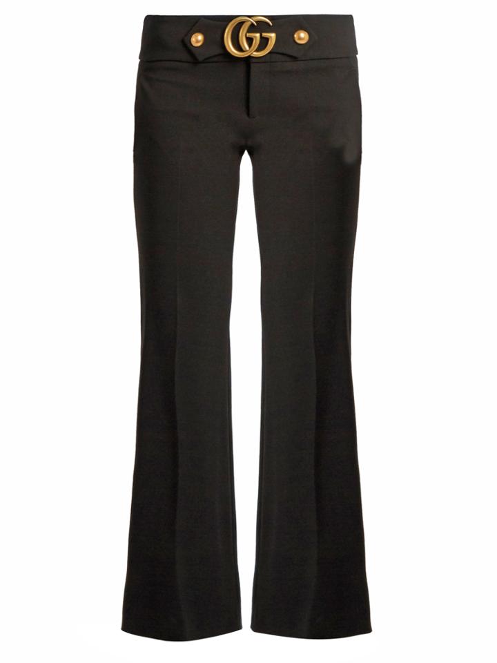Gucci Gg Stretch-cady Kick-flare Trousers