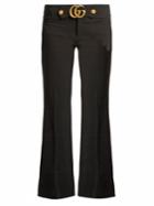 Gucci Gg Stretch-cady Kick-flare Trousers