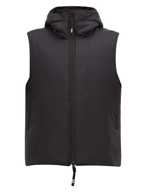 Matchesfashion.com Y-3 - Adizero Padded Hooded Gilet - Mens - Black