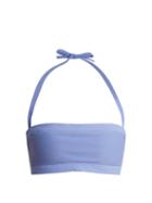 Matchesfashion.com Heidi Klein - Portinatx Bandeau Bikini Top - Womens - Blue