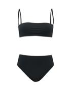 Matchesfashion.com Haight - Marcella Bandeau Bikini - Womens - Black