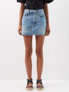Re/done - 90s Denim Mini Skirt - Womens - Blue