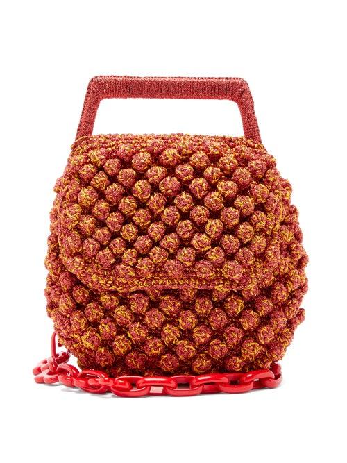 Matchesfashion.com M Missoni - Boucl-knitted Lam Bag - Womens - Red