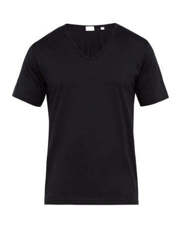 Matchesfashion.com Handvaerk - V Neck Cotton Pyjama Top - Mens - Black