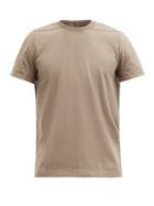 Matchesfashion.com Rick Owens - Cotton-slub Jersey T-shirt - Mens - Beige