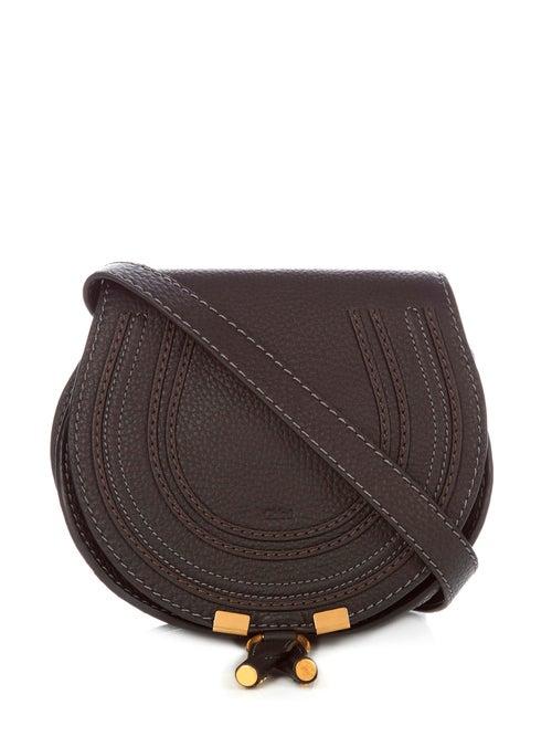Matchesfashion.com Chlo - Marcie Mini Grained Leather Cross Body Bag - Womens - Black