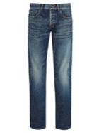 Saint Laurent Mid-blue Slim-leg Denim Jeans