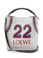Loewe T Bucket Varsity Leather Bag