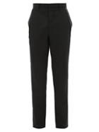 Matchesfashion.com Givenchy - Logo Tape Trim Slim Leg Trousers - Mens - Black