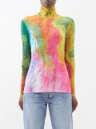 Ale Mais - Irving Long-sleeved Mesh Top - Womens - Multi