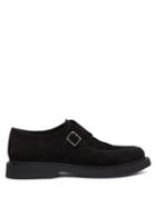 Saint Laurent - Anthony Monk-strap Suede Shoes - Mens - Black