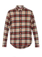 Matchesfashion.com Frame - Checked Cotton Shirt - Mens - Brown Multi