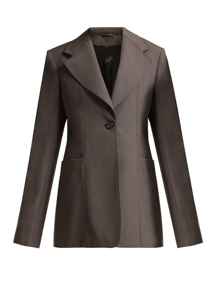 Lemaire Single-breasted Wool Blazer