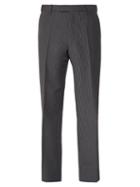 Matchesfashion.com Prada - Pinstriped Straight Leg Trousers - Mens - Grey