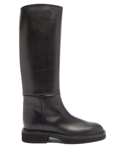 Matchesfashion.com Khaite - Knee-high Leather Boots - Womens - Black
