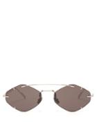 Matchesfashion.com Dior Homme Sunglasses - Diorinclusion Round Frame Metal Sunglasses - Mens - Silver