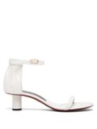 Matchesfashion.com Proenza Schouler - Ruched Leather Sandals - Womens - White