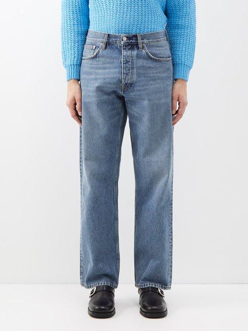 Sunflower - Loose Straight-leg Jeans - Mens - Blue