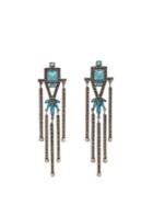 Valentino Crystal-embellished Clip-on Earrings