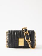 Balmain - 1945 Mini Quilted Leather Cross-body Bag - Womens - Black