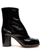 Maison Margiela Tabi Split-toe Patent-leather Ankle Boots