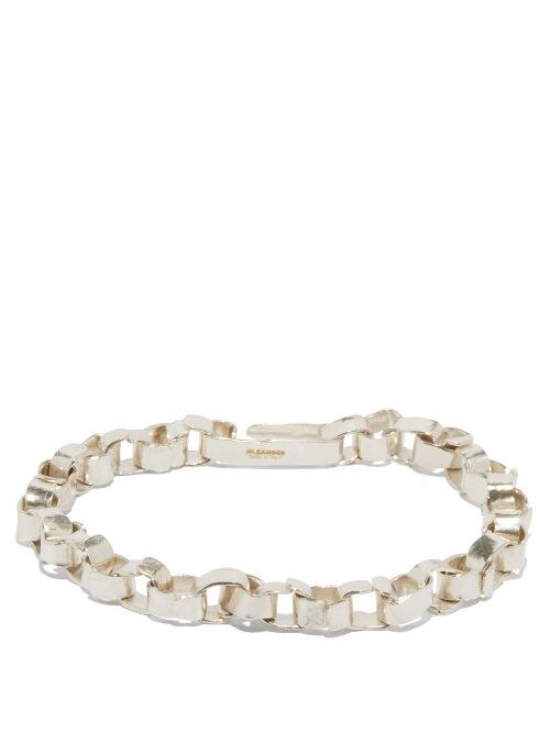 Matchesfashion.com Jil Sander - Geometry Silver Chain Bracelet - Mens - Silver