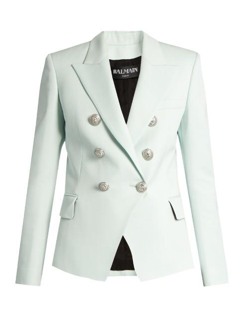 Balmain Double-breasted Wool Blazer