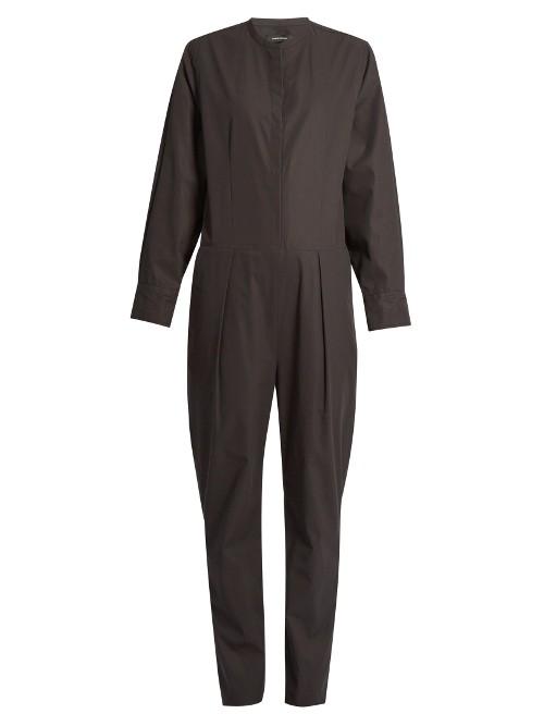 Isabel Marant Long-sleeved Cotton-poplin Jumpsuit