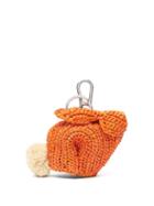 Matchesfashion.com Loewe - Bunny Raffia Coin Purse - Womens - Orange