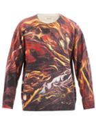 Matchesfashion.com Namacheko - Gladys Abstract-print Wool Sweater - Mens - Red