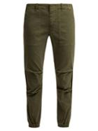 Nili Lotan Loden Stretch-cotton Military Trousers