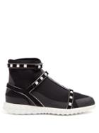 Matchesfashion.com Valentino - Free Rockstud Bodytech High Top Trainers - Womens - Black White