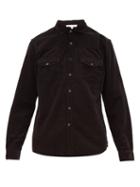 Matchesfashion.com Frame - Double Pocket Cotton Corduroy Shirt - Mens - Black