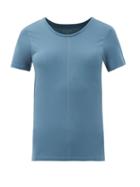 Matchesfashion.com Falke - Pack Of Two Scoop-neck Jersey Performance T-shirts - Womens - Light Blue