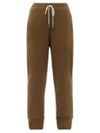 Matchesfashion.com Jil Sander - High-waist Drawstring Cotton-jersey Track Pants - Womens - Brown