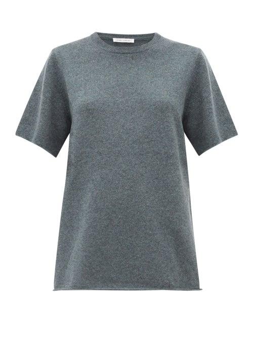 Matchesfashion.com Extreme Cashmere - No.64 Wave Stretch Cashmere T Shirt - Womens - Khaki